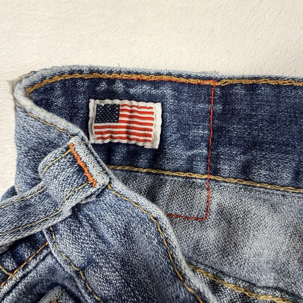 True Religion Jeans Men's Sz 30 Billy Bootcut Denim Medium Wash Blue Made In USA